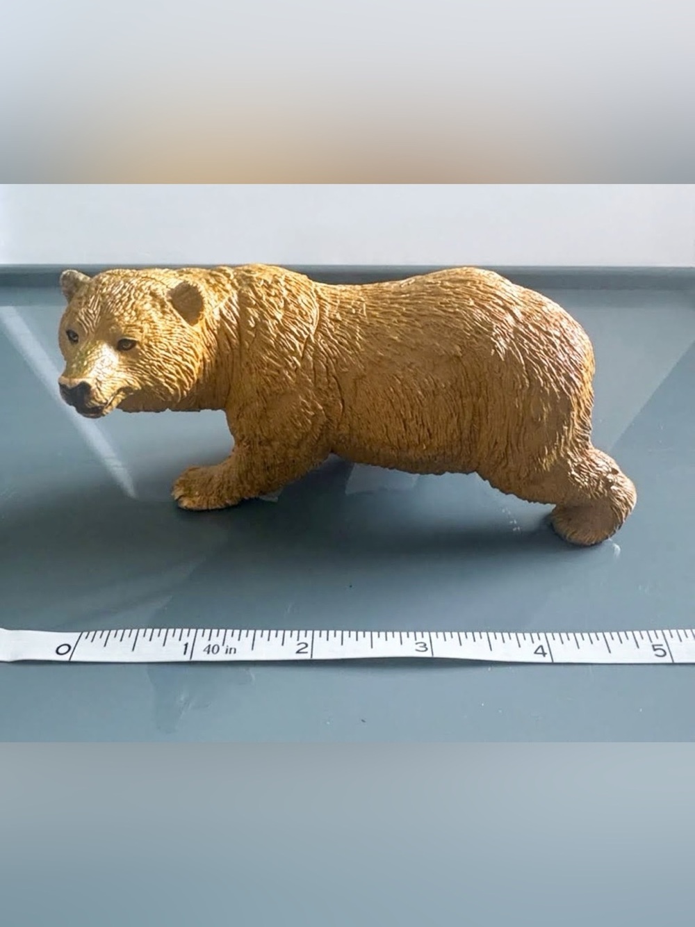 AAA Grizzly Brown Bear Heavy Rubber Toy Figure - 5"